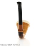 Calabash tradizionale in zucca, bocchino in ebanite - Pipe