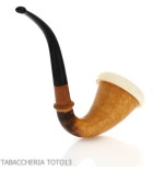 Calabash tradizionale in zucca, bocchino in ebanite - Pipe