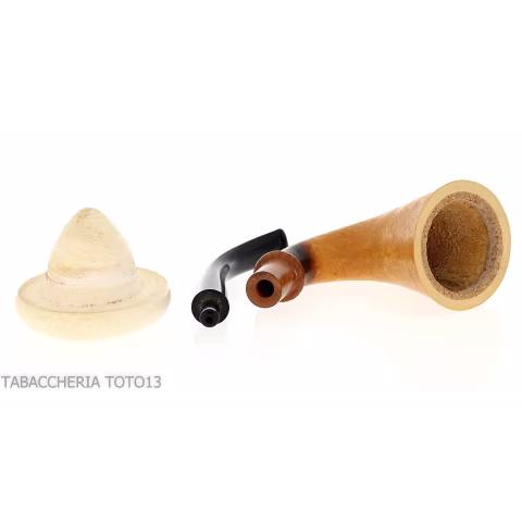 Calabash tradizionale in zucca, bocchino in ebanite - Pipe