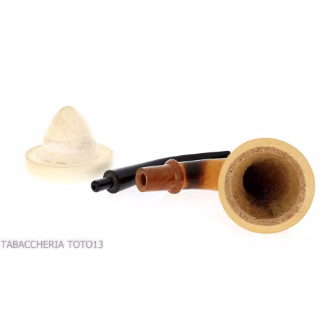 Calabash tradizionale in zucca, bocchino in ebanite - Pipe