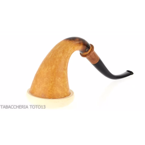 Calabash tradizionale in zucca, bocchino in ebanite - Pipe
