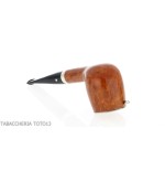 Billard de forme Brebbia Italia en bruyère polie avec capuchon et couvercle en argent - Pipe Pour le Tabac - Racine naturelle