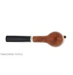 Brebbia Italia forma Billiard in radica lucida con cappuccio e coperchio in argento - Pipe