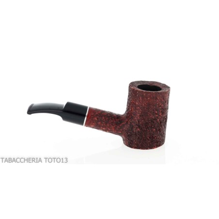Pipa Cherrywood in radica scura rusticata-Milano pipe