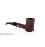 Pipa Cherrywood in radica scura rusticata-Milano pipe
