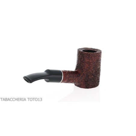 Pipa Cherrywood in radica scura rusticata-Milano pipe