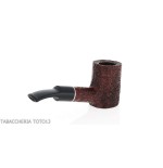 Cherrywood shape pipe in dark rusticated briar-Milano pipe