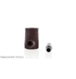 Pipa Cherrywood in radica scura rusticata - Pipe