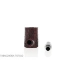 Pipe en forme de Cherrywood en bruyère rustiquée foncée - Pipe Pour le Tabac - Racine naturelle