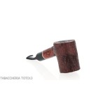 Pipa Cherrywood in radica scura rusticata-Milano pipe