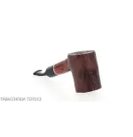 Pipa Cherrywood in radica scura rusticata - Pipe
