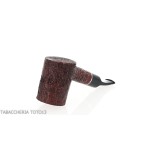 Pipa Cherrywood in radica scura rusticata-Milano pipe