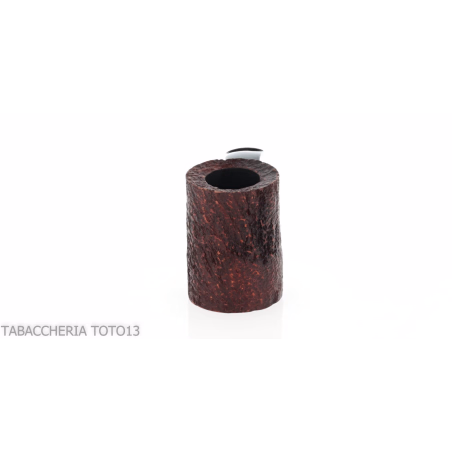 Cherrywood shape pipe in dark rusticated briar-Milano pipe