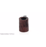 Cherrywood shape pipe in dark rusticated briar-Milano pipe