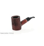 Pipa Cherrywood in radica scura rusticata-Milano pipe