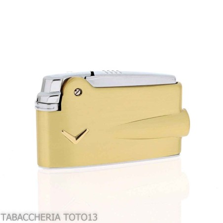 Encendedor Ronson Premier Varaflame de latón satinado - Alumbradores