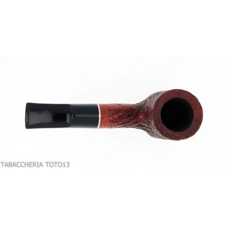 Cherrywood shape pipe in sandblasted briar-Milano pipe