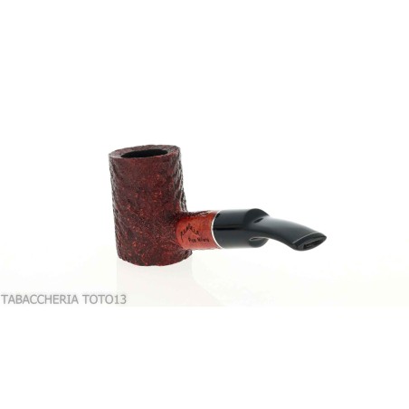 Cherrywood shape pipe in sandblasted briar-Milano pipe