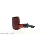 Cherrywood shape pipe in sandblasted briar-Milano pipe