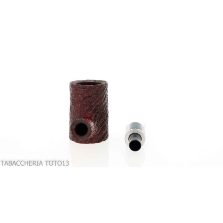 Cherrywood shape pipe in sandblasted briar-Milano pipe