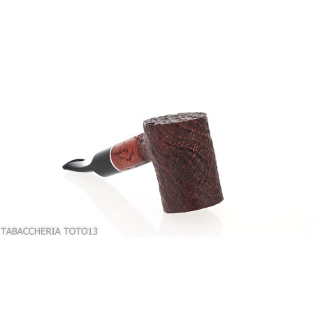 Cherrywood shape pipe in sandblasted briar-Milano pipe