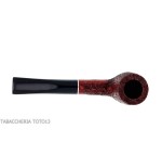 Straight billiard pipe in dark rusticated briar - Tobacco Pipes - Natural root