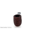 Straight billiard pipe in dark rusticated briar - Tobacco Pipes - Natural root