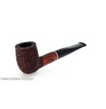Straight billiard pipe in dark rusticated briar - Tobacco Pipes - Natural root