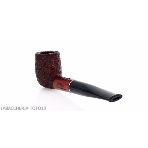Straight billiard pipe in dark rusticated briar - Tobacco Pipes - Natural root