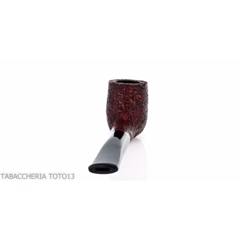 Straight billiard pipe in dark rusticated briar - Tobacco Pipes - Natural root