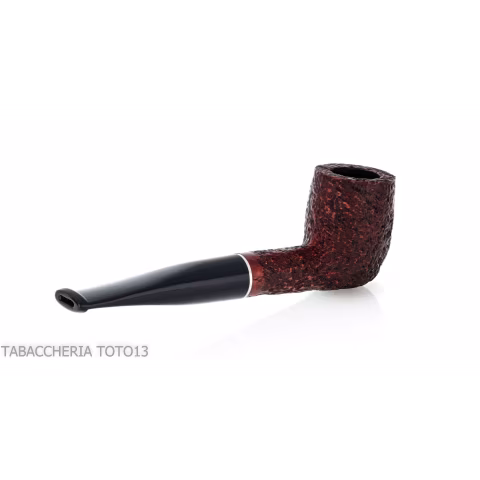 Straight billiard pipe in dark rusticated briar - Tobacco Pipes - Natural root