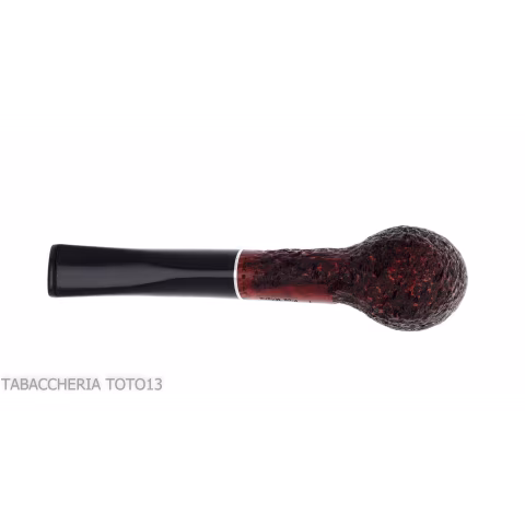 Straight billiard pipe in dark rusticated briar - Tobacco Pipes - Natural root