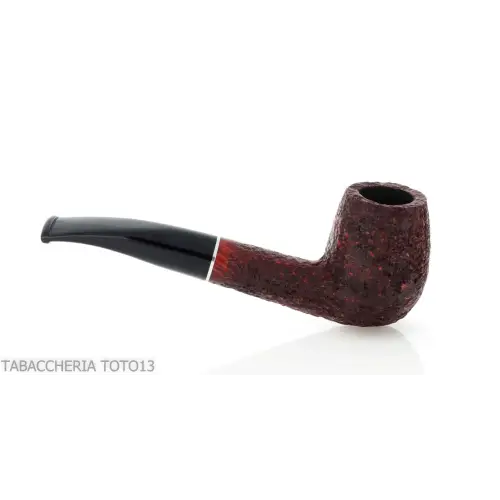 Pipe Brandy semi-courbée en bruyère rustique foncée - Pipe Pour le Tabac - Racine naturelle
