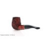 Semi-curved Brandy pipe in dark rusticated briar Pipe Milano Milano pipe