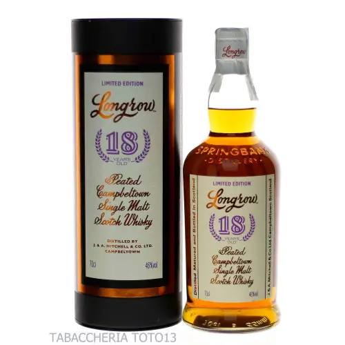Longrow Peated Single Malt 18 Y.O. Old Release Vol. 46% Cl.70 - Distillati