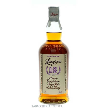 Longrow Peated Single Malt 18 Y.O. Old Release Vol. 46% Cl.70 Springbank Distillery Whisky Whisky