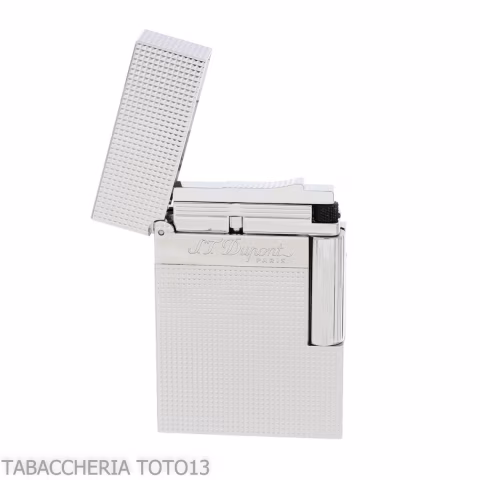 St Dupont Feuerzeug Linie 2 Micro Diamond Head mit Palladium - Feuerzeuge