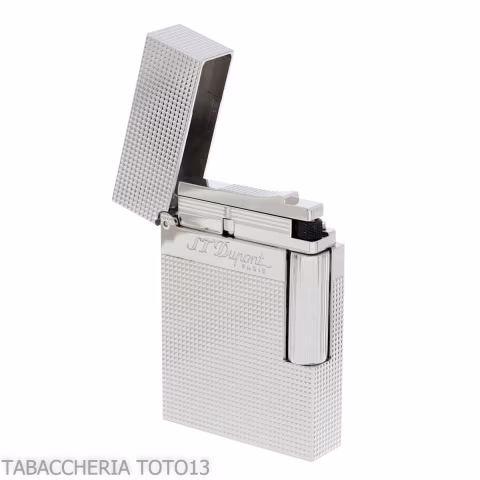 St Dupont Feuerzeug Linie 2 Micro Diamond Head mit Palladium - Feuerzeuge