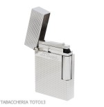 St Dupont Feuerzeug Linie 2 Micro Diamond Head mit Palladium - Feuerzeuge