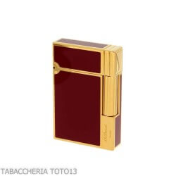 S.t. Dupont - St Dupont lighter line Gatsby lacquer of China color burgundy and gold