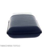 Estuche para cigarros St. Dupont en metal y cuero azul para 3 plazas - Accesorios Del Cigarro