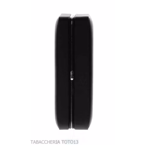 Box in cedro rivestita in pelle nera per 5 sigari, dotato di cutter - Accessori Per Sigari