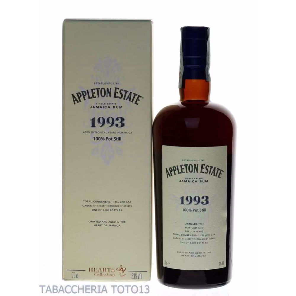 Appleton Estate Hearts Collection 1993 Vol.63% Cl.70 - Distillati