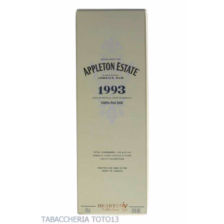 Appleton Estate Hearts Collection 1993 Vol.63% Cl.70 - Distillati