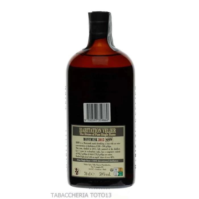 Habitation Velier Monymusk MMW 2015 Jamaica rum Vol.59% Cl.70
