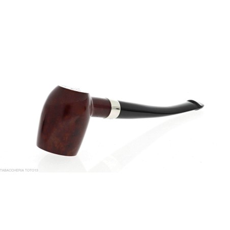 Pipe Peterson Barrel P-Lip Spécialité Nickel Lisse - Pipe Pour le Tabac - Racine naturelle