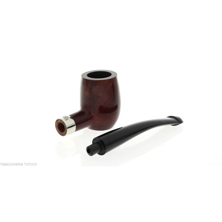 Pipe Peterson Barrel P-Lip Spécialité Nickel Lisse - Pipe Pour le Tabac - Racine naturelle