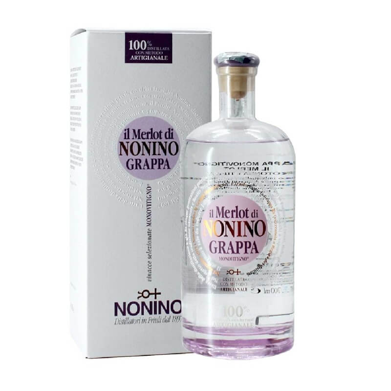 Grappa Nonino der sortenreine Merlot Vol.41% Cl.70 Nonino Distillatori Grappe