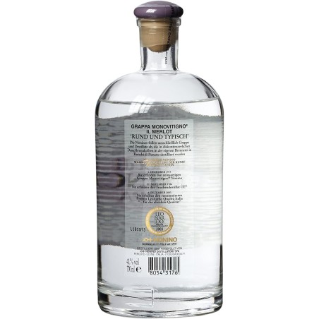 Nonino grappa the monovarietal merlot Vol.41% Cl.70 - Spirits - Marcs