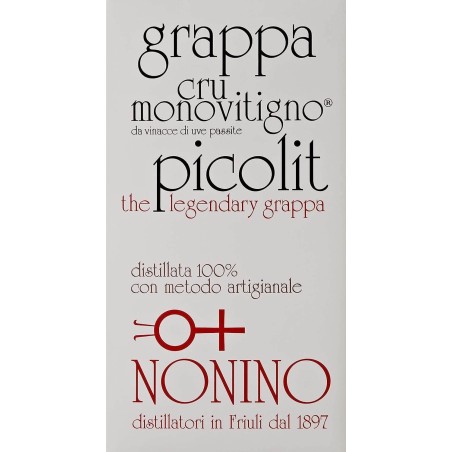 Nonino grappa picolit cru monovitigno Vol.50% Cl.50 - Distillati